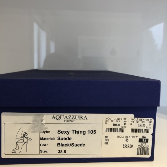 Aquazzura Sexy Thing Suede  Sandals - Picture 9 of 9